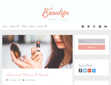 Tablet Screenshot of bebeautiful-beautyblog.com